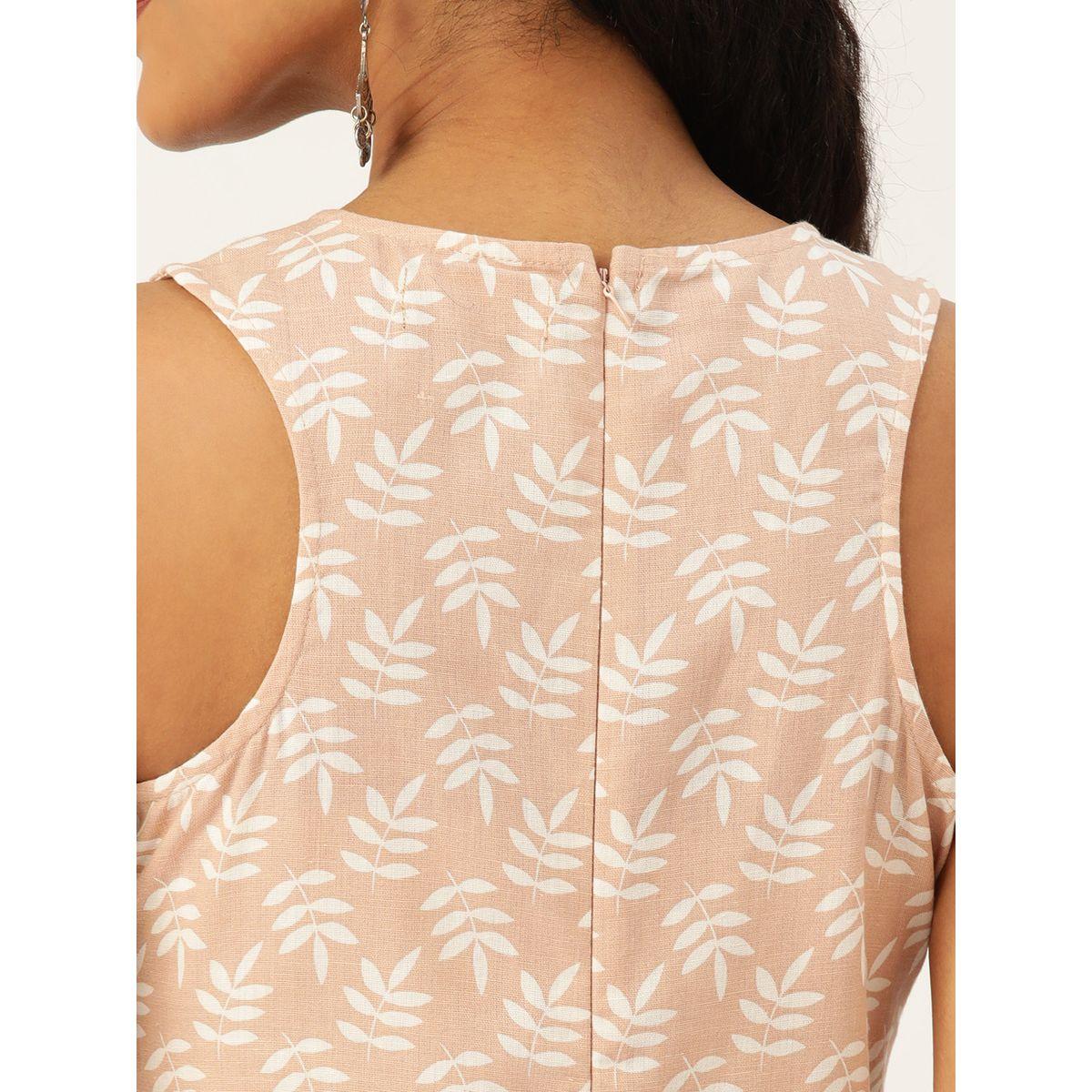 Sassafras X Styli Leaf Printed Sleeveless Midi Dress-women-clothing-dresses-image-6