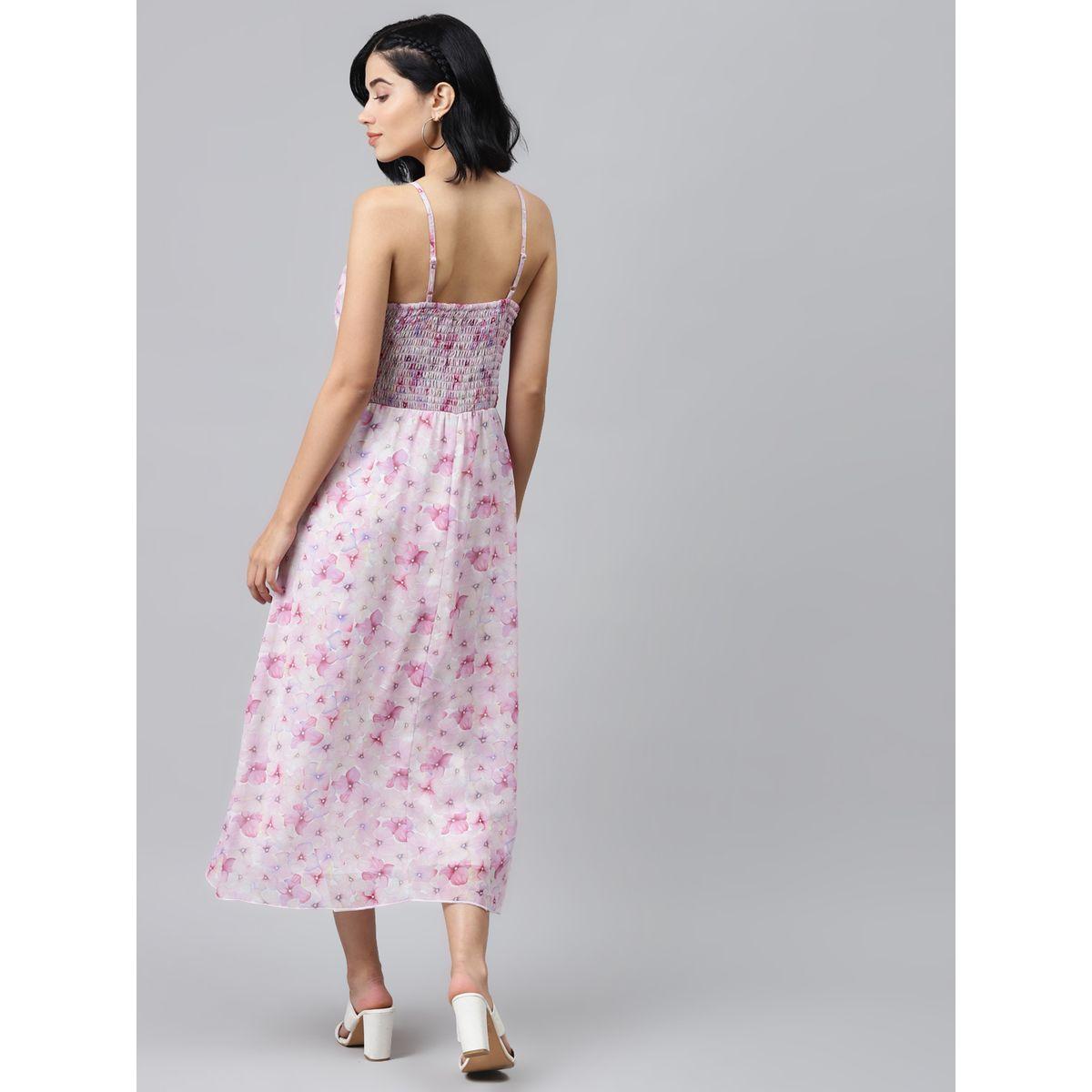 Sassafras X Styli Floral Print Strappy Back Smocked Detail Midi Dress-women-clothing-dresses-image-3