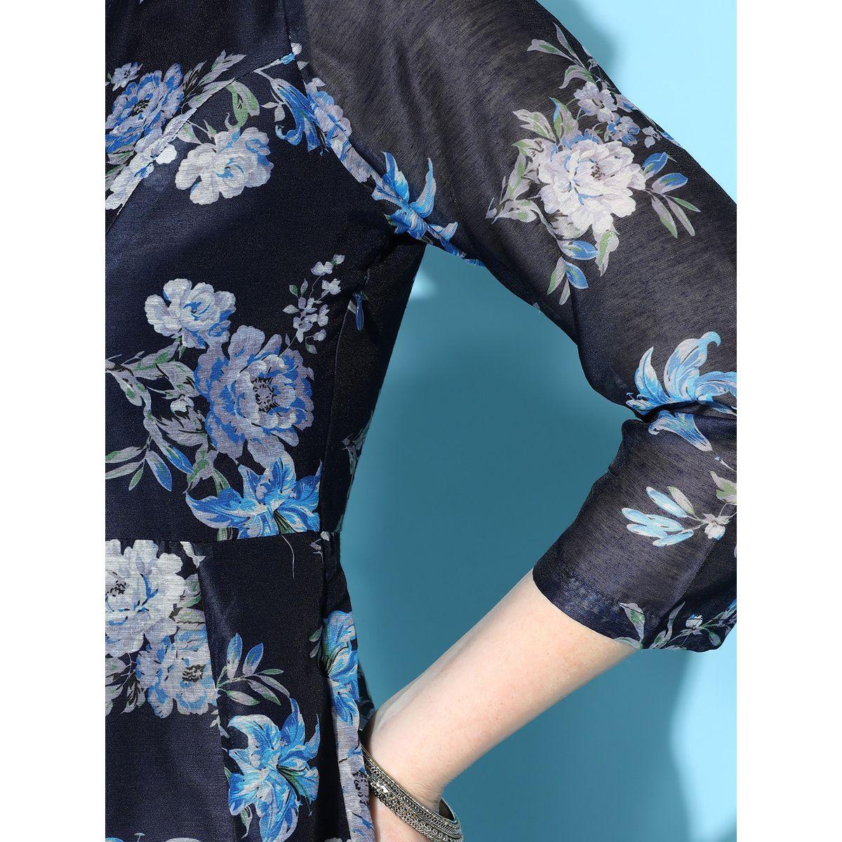 Sassafras X Styli Floral All Over Print Anarkali Midi Dress-women-clothing-dresses-image-6