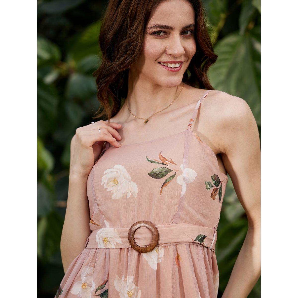 Sassafras X Styli Floral Print Belted Strappy Midi Dress-women-clothing-dresses-image-3