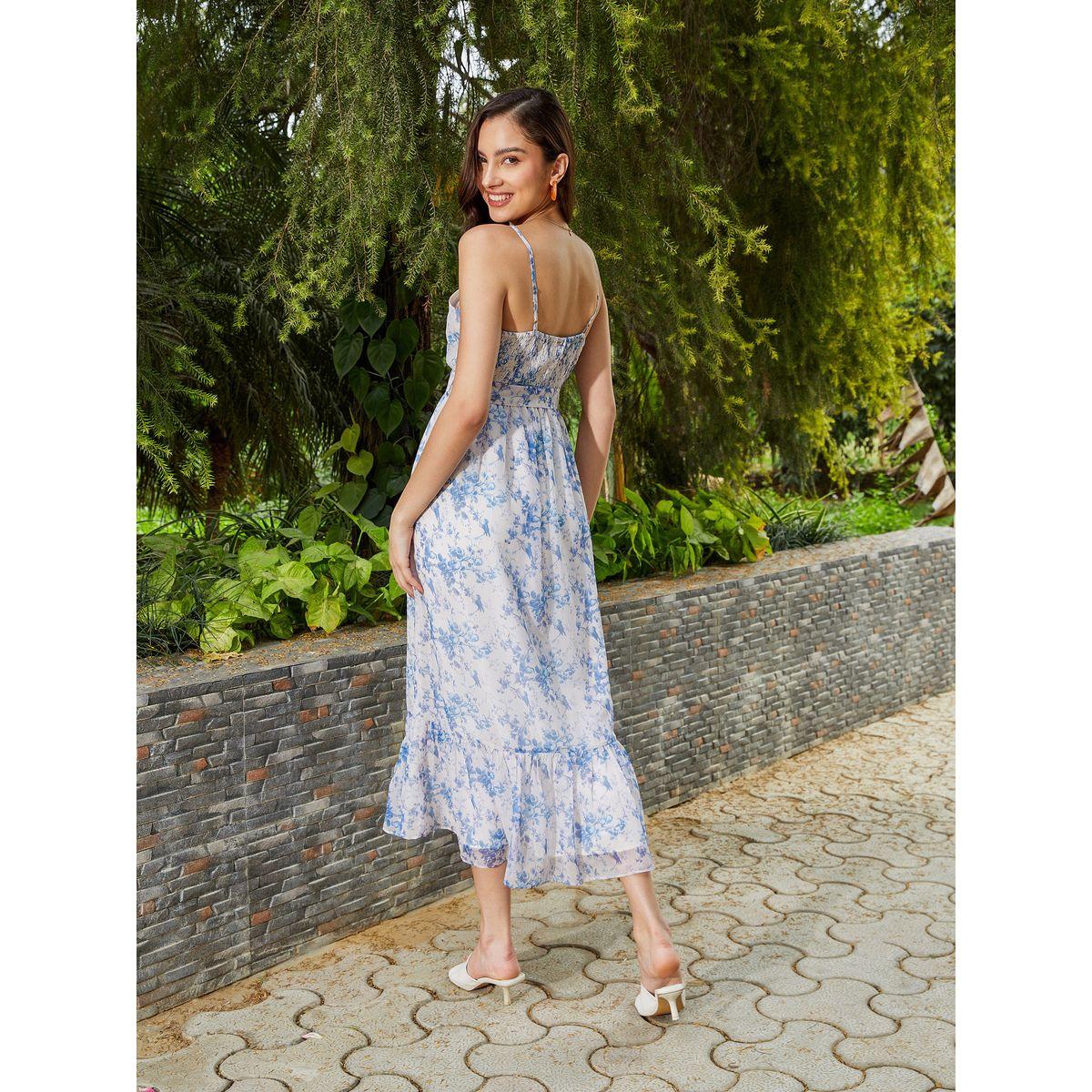 Sassafras X Styli Flora Print Strappy Buckle Belted Maxi Dress-women-clothing-dresses-image-5
