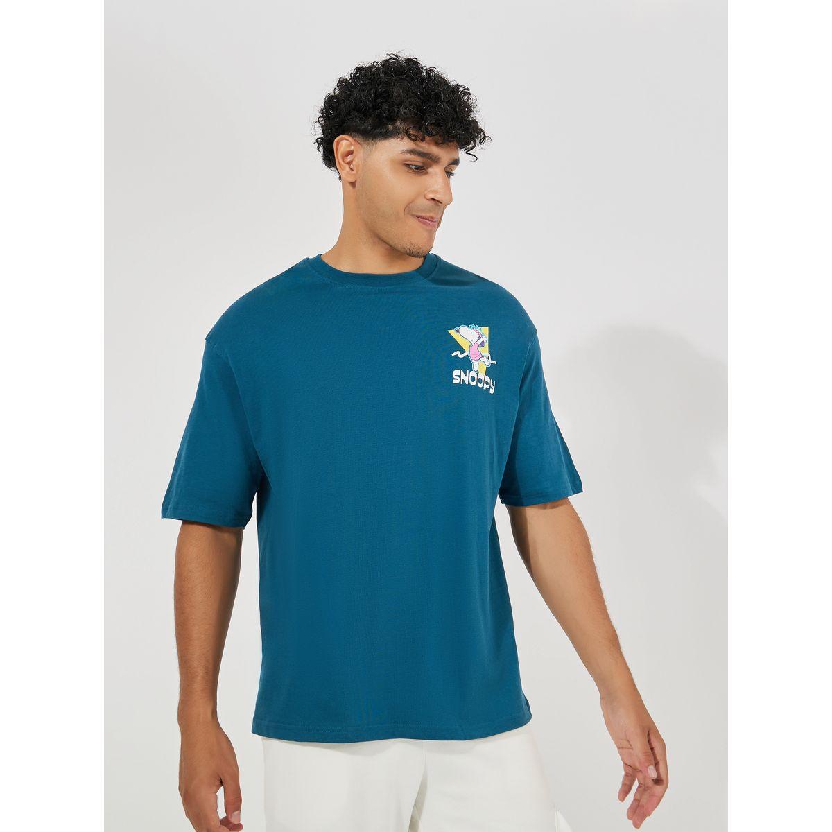 تيشيرت جيرسيه فضفاض مطبع بطبعة جرافيك-men-clothing-tshirtsandpolos-tshirts-image-2
