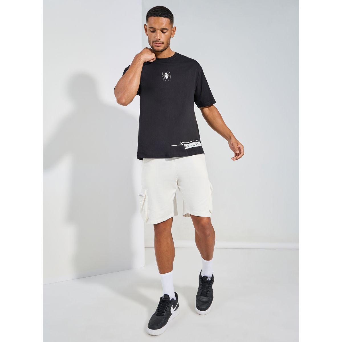 Styli Spiderman Placement Graphic Compact Jersey Oversized T-Shirt-men-clothing-tshirtsandpolos-tshirts-image-2