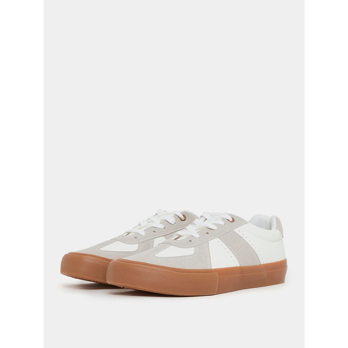 Styli Vintage Suede Canvas Sole Lace Up Sneakers-men-shoes-sneakers-image-2