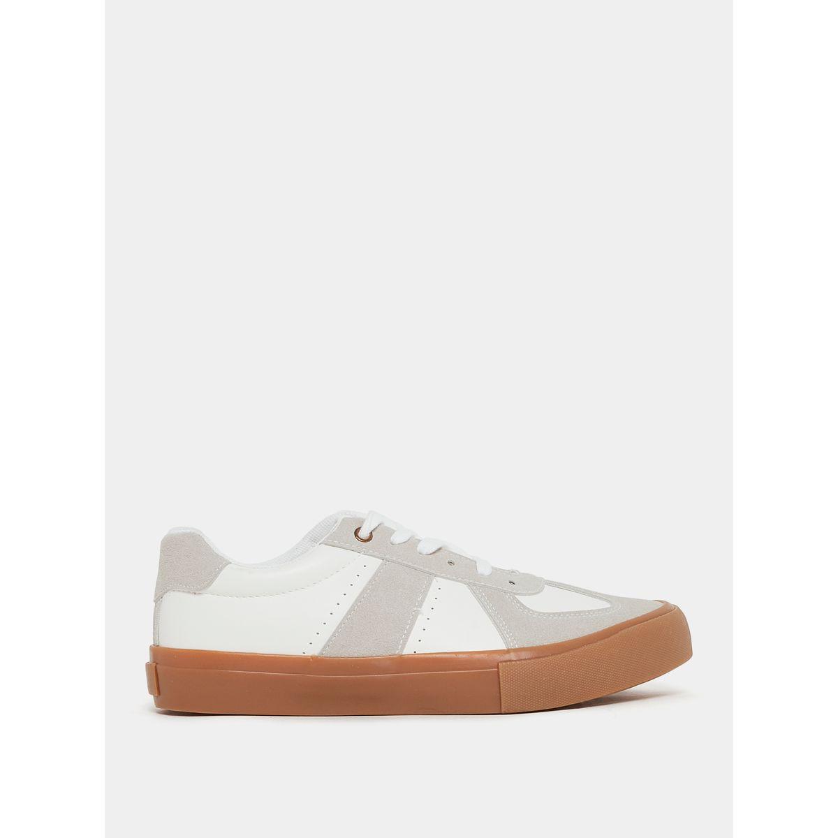 Styli Vintage Suede Canvas Sole Lace Up Sneakers-men-shoes-sneakers-image-3