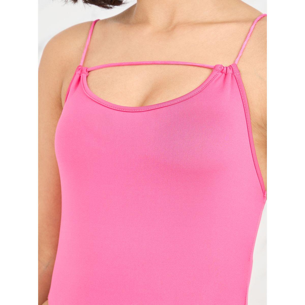 Styli Solid Keyhole Neck Cami Bodysuit-women-clothing-tshirts-image-4