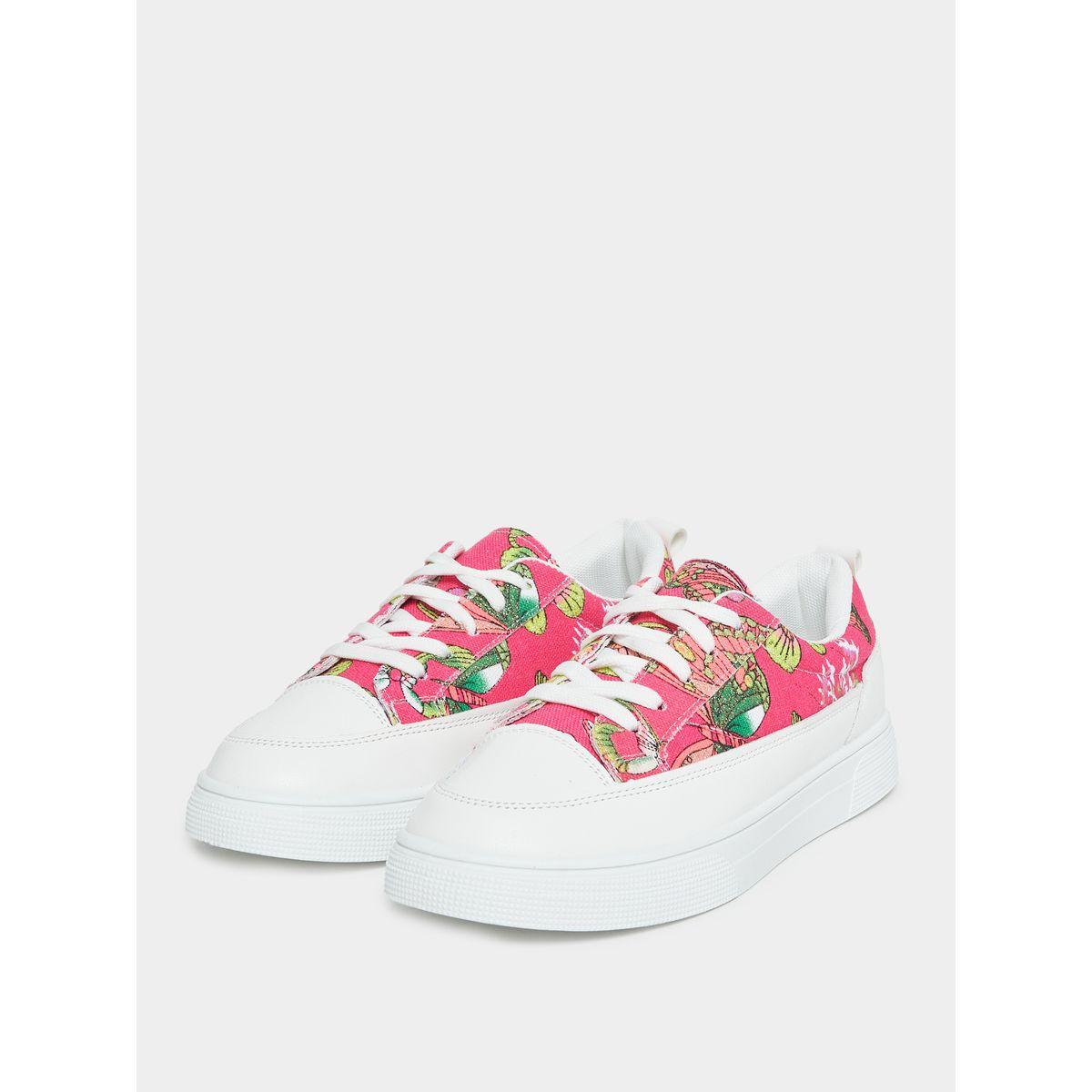 حذاء كانفاس كاجوال بطبعة فراشات-women-shoes-sneakers-image-2