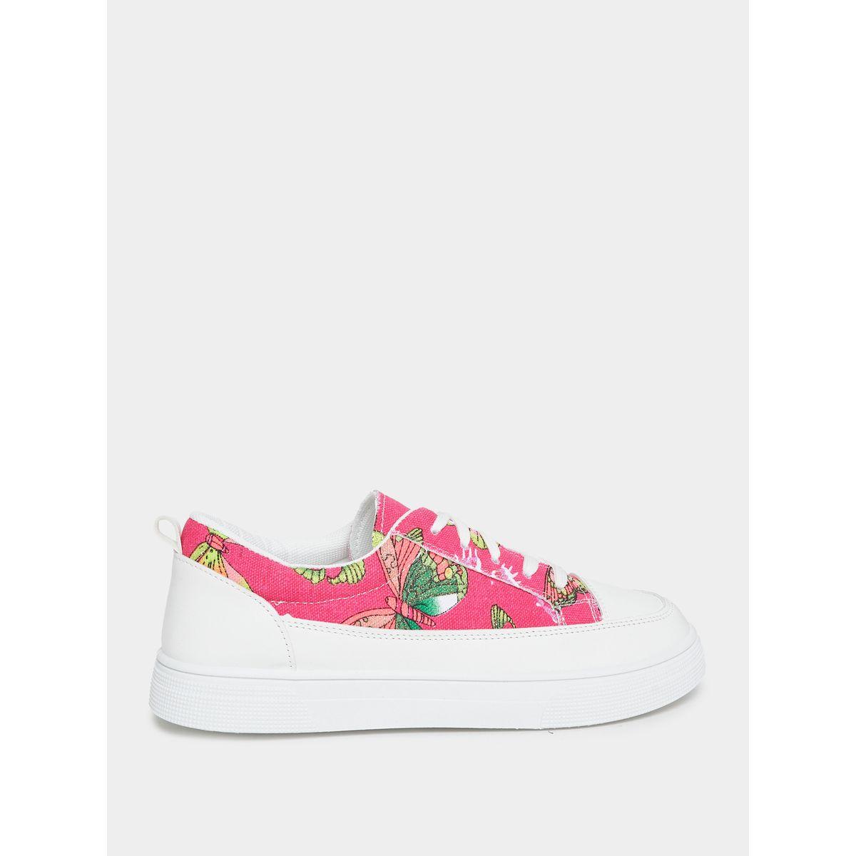 Styli Butterfly Print Casual Canvas Shoes-women-shoes-sneakers-image-3