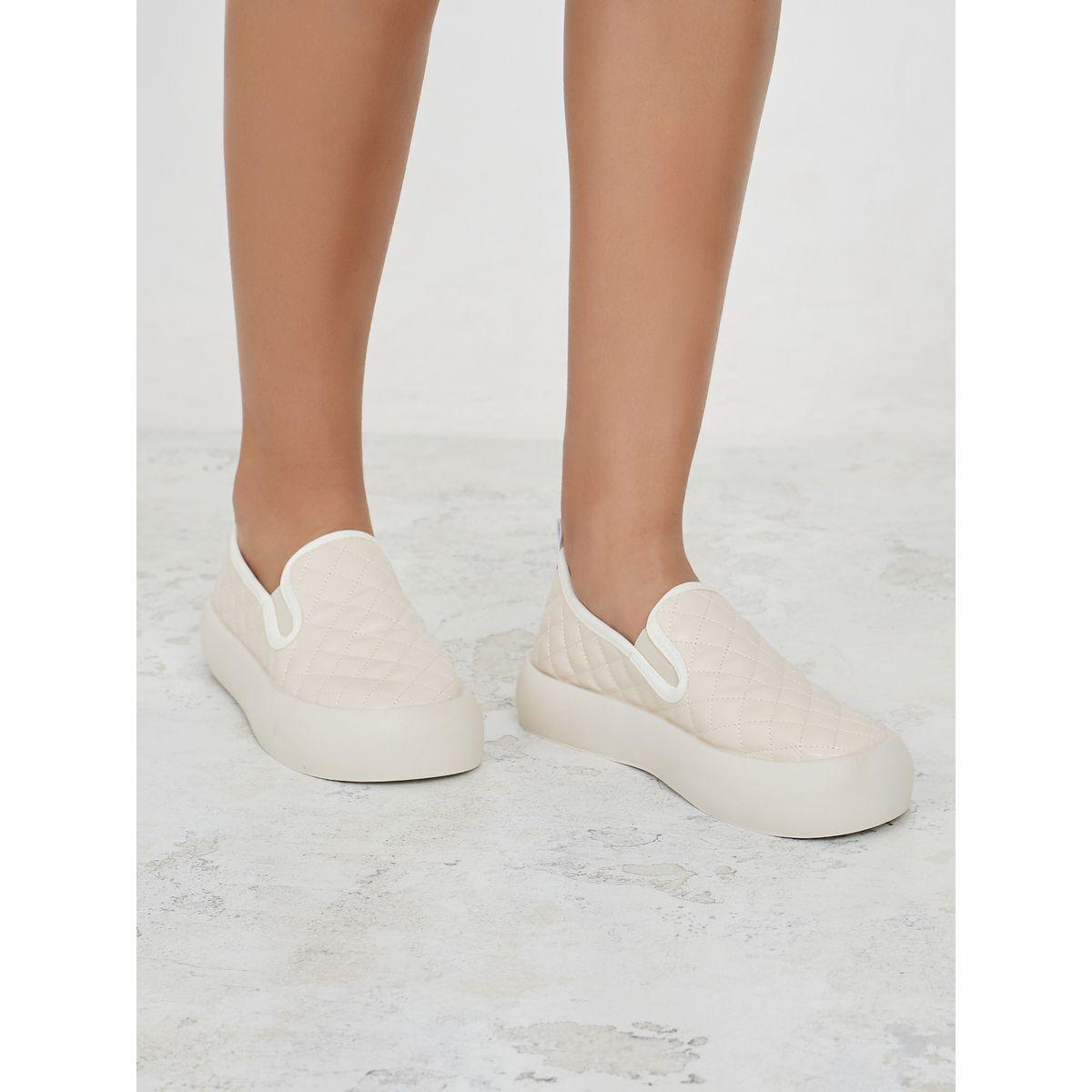 Styli Quilted Slip On Casual Shoes-women-shoes-sneakers-image-1