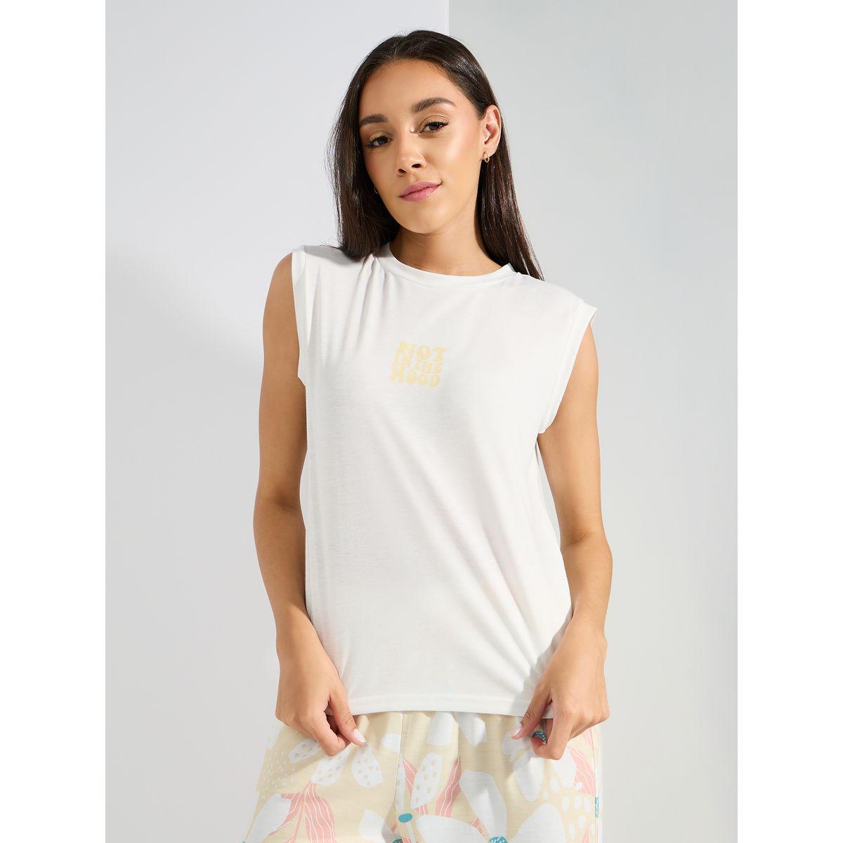 Styli Unwind Not In The Mood Slogan Vest & Floral Pyjama Set-women-clothing-nightwear-pyjamas-longsets-image-2