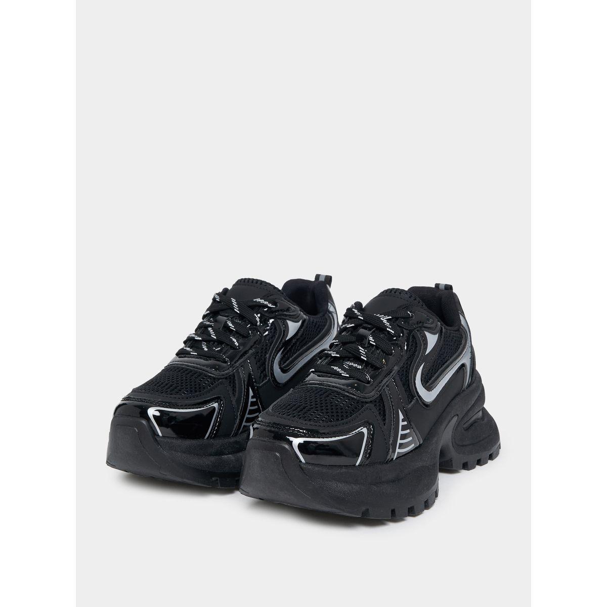 حذاء سنيكرز شانكي بتفاصيل شبكية-women-shoes-sneakers-image-2
