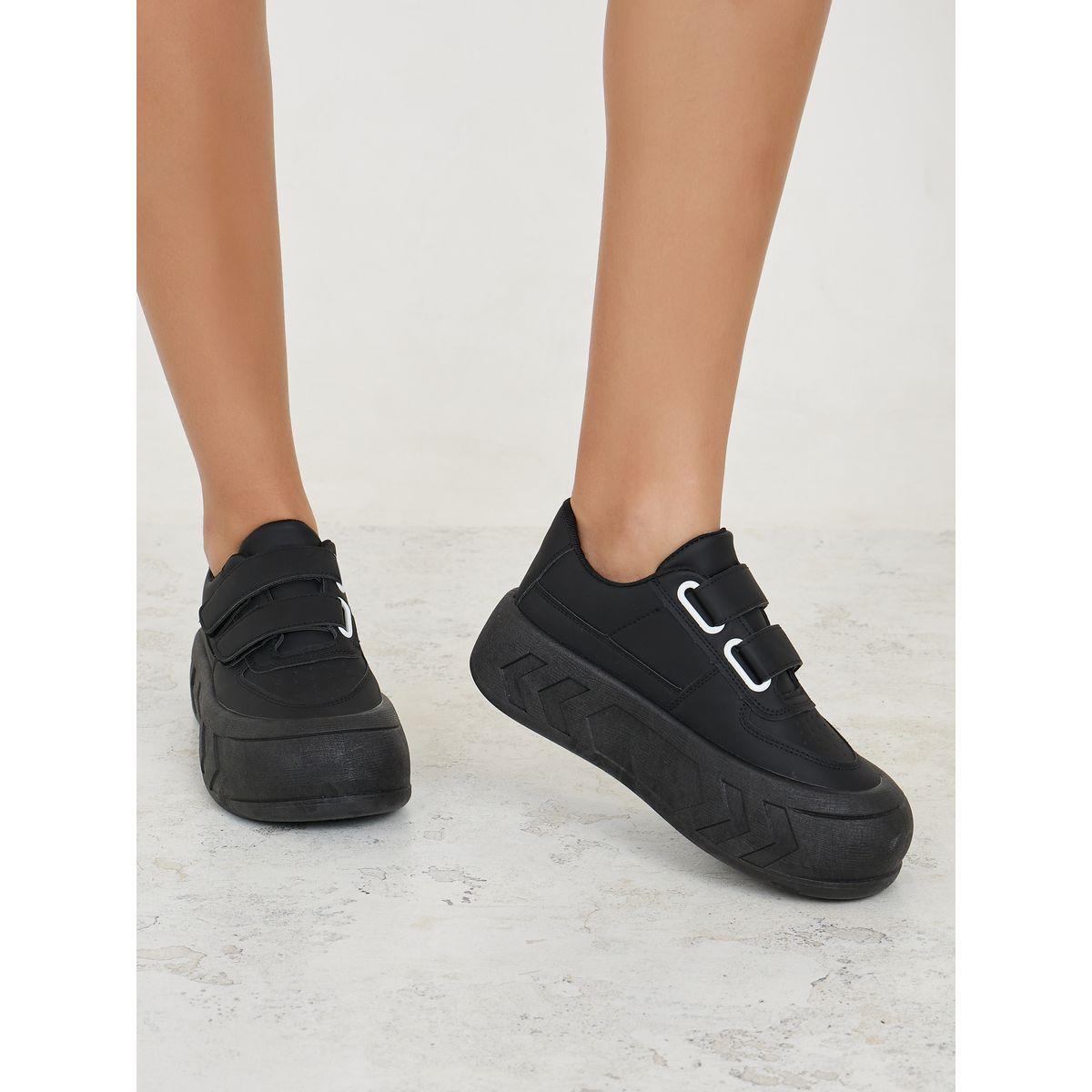 Styli Double Velcro Strap Chunky Casual Shoes-women-shoes-sneakers-image-1