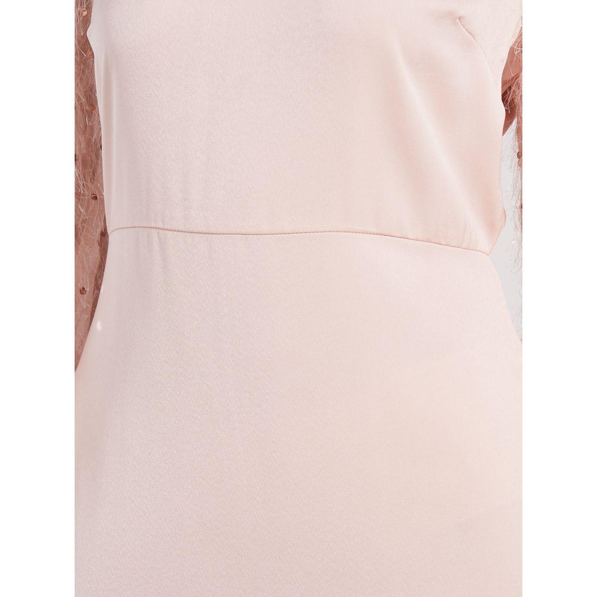 Styli Limited Satin Embellished Sleeves Round Neck Maxi Dress-women-clothing-dresses-image-3