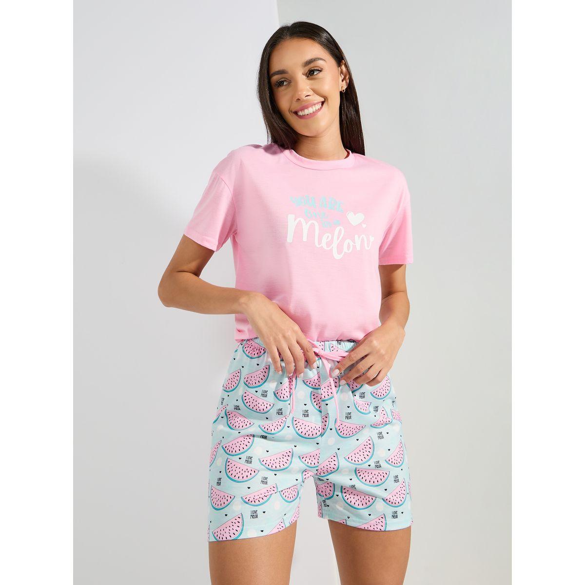 مجموعة من شورت وتيشيرت باكتاف منخفضة-women-clothing-nightwear-pyjamas-shortsets-image-5