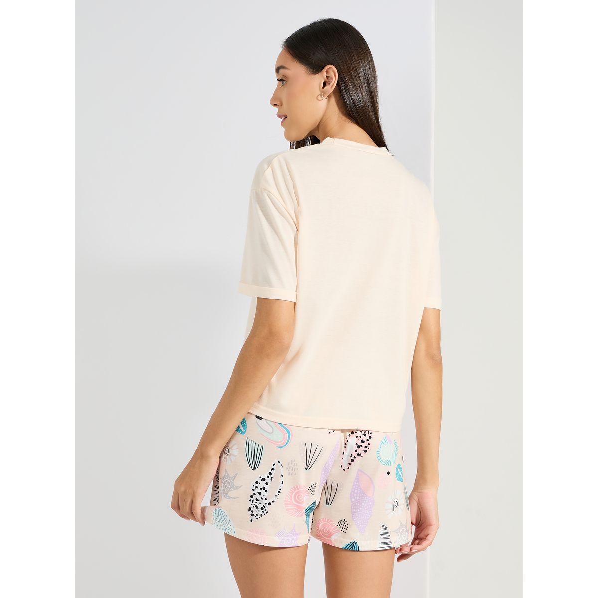 مجموعة من شورت وتيشيرت باكتاف منخفضة-women-clothing-nightwear-pyjamas-shortsets-image-6