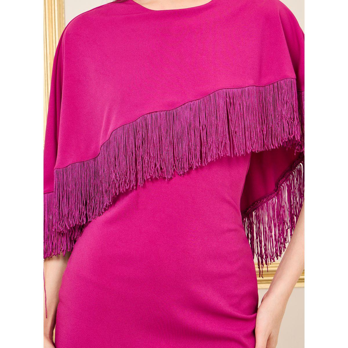 Styli Limited Fringe Trim Cape Layer Mermaid Hem Midi Dress-women-clothing-dresses-image-3