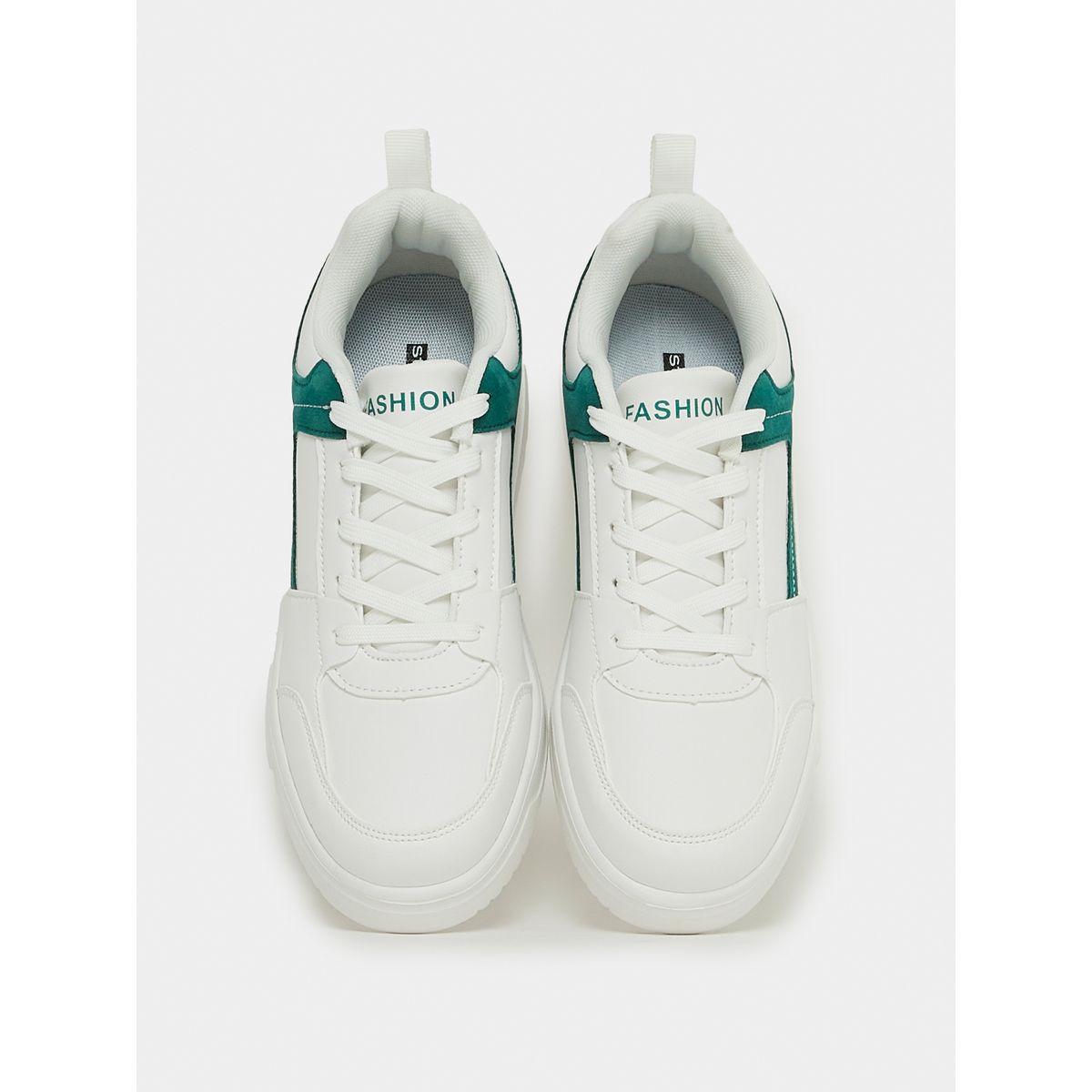 Styli Contrast Collar Stitch Detail Casual Shoes-women-shoes-sneakers-image-6