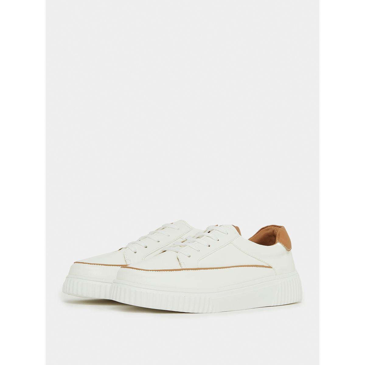 Styli Contrast Piped Heel Counter Casual Shoes-women-shoes-sneakers-image-3