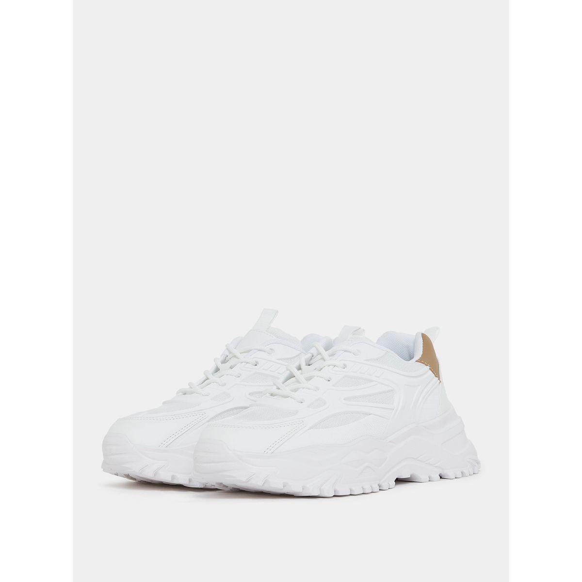 Styli Textured Lace Up Chunky Shoes-women-shoes-sneakers-image-3