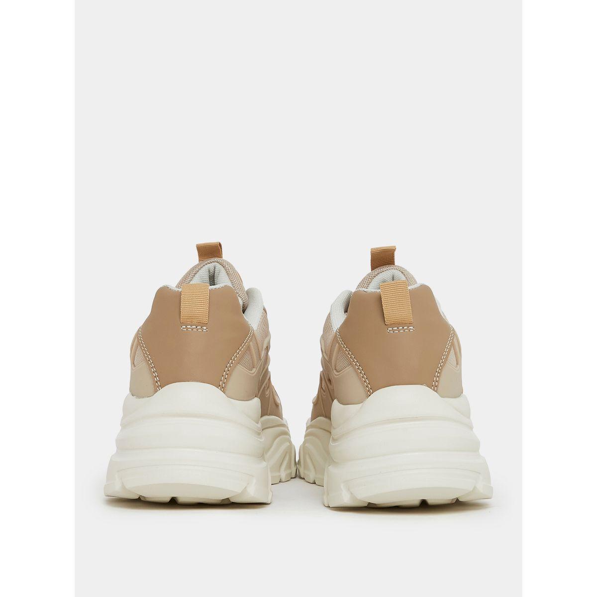 Styli Textured Chunky Lace Up Sneakers-women-shoes-sneakers-image-5