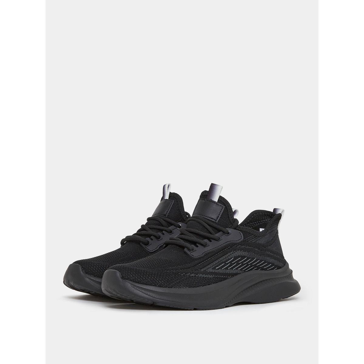 Styli Textured Lace Up Low Ankle Shoes-women-shoes-sneakers-image-3