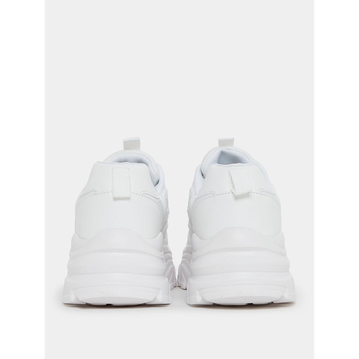 Styli Textured Chunky Lace Up Sneakers-women-shoes-sneakers-image-4