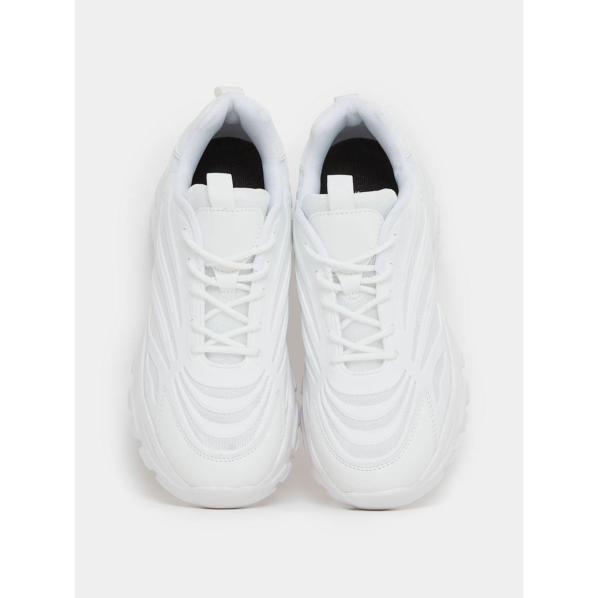 Styli Textured Chunky Lace Up Sneakers-women-shoes-sneakers-image-5