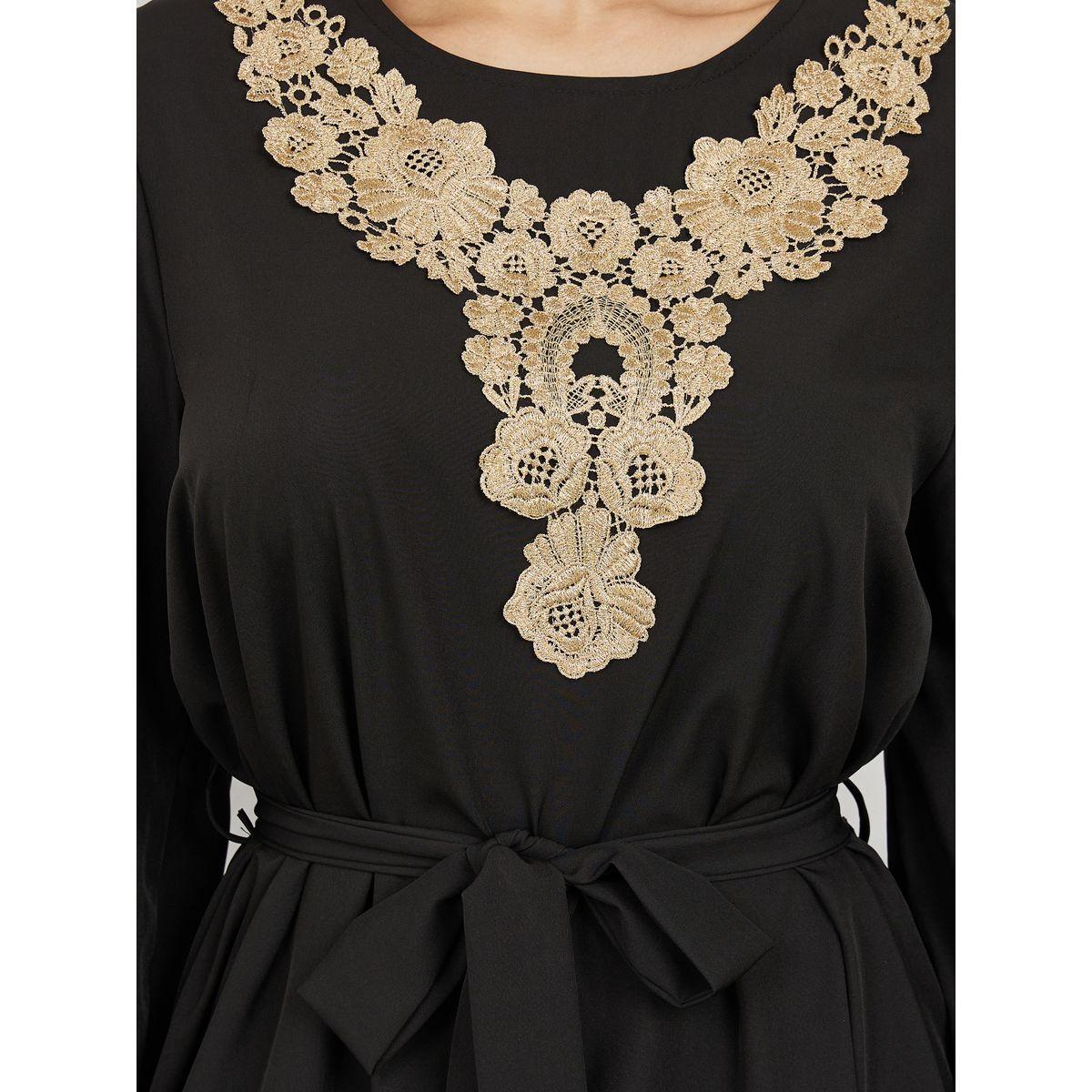 فستان طويل بتفاصيل مُطرّزة مع دانتيل-women-clothing-dresses-image-3