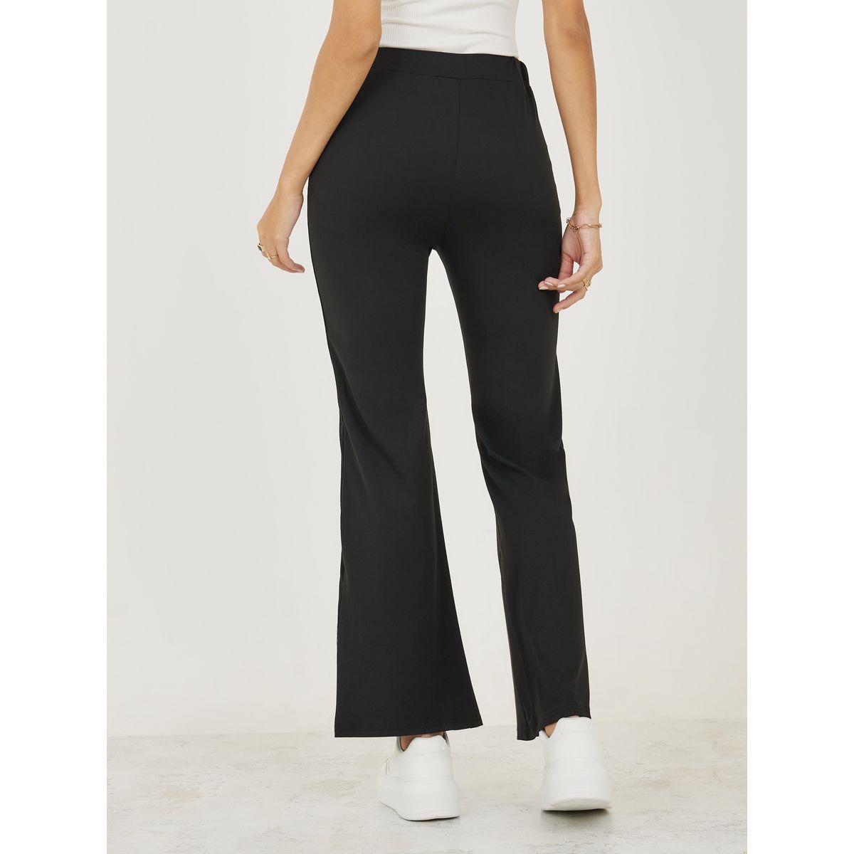 Styli Side Taping Detail Flared Leggings-women-clothing-bottoms-leggings-image-4