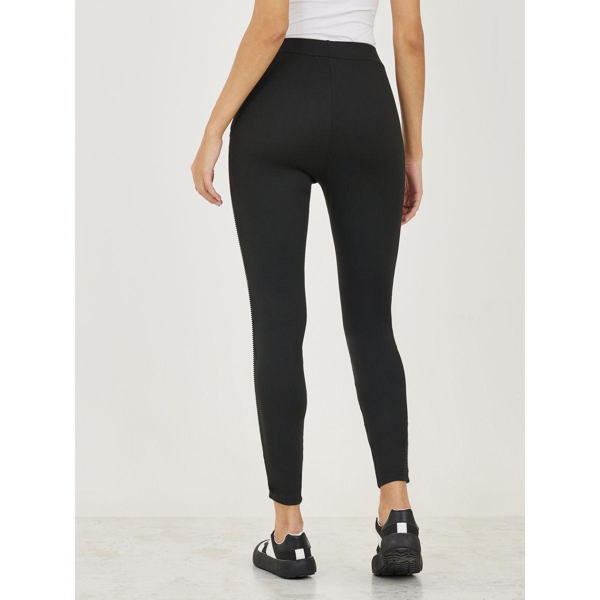 Styli Side Seam Strip Crop Length Leggings-women-clothing-bottoms-leggings-image-4
