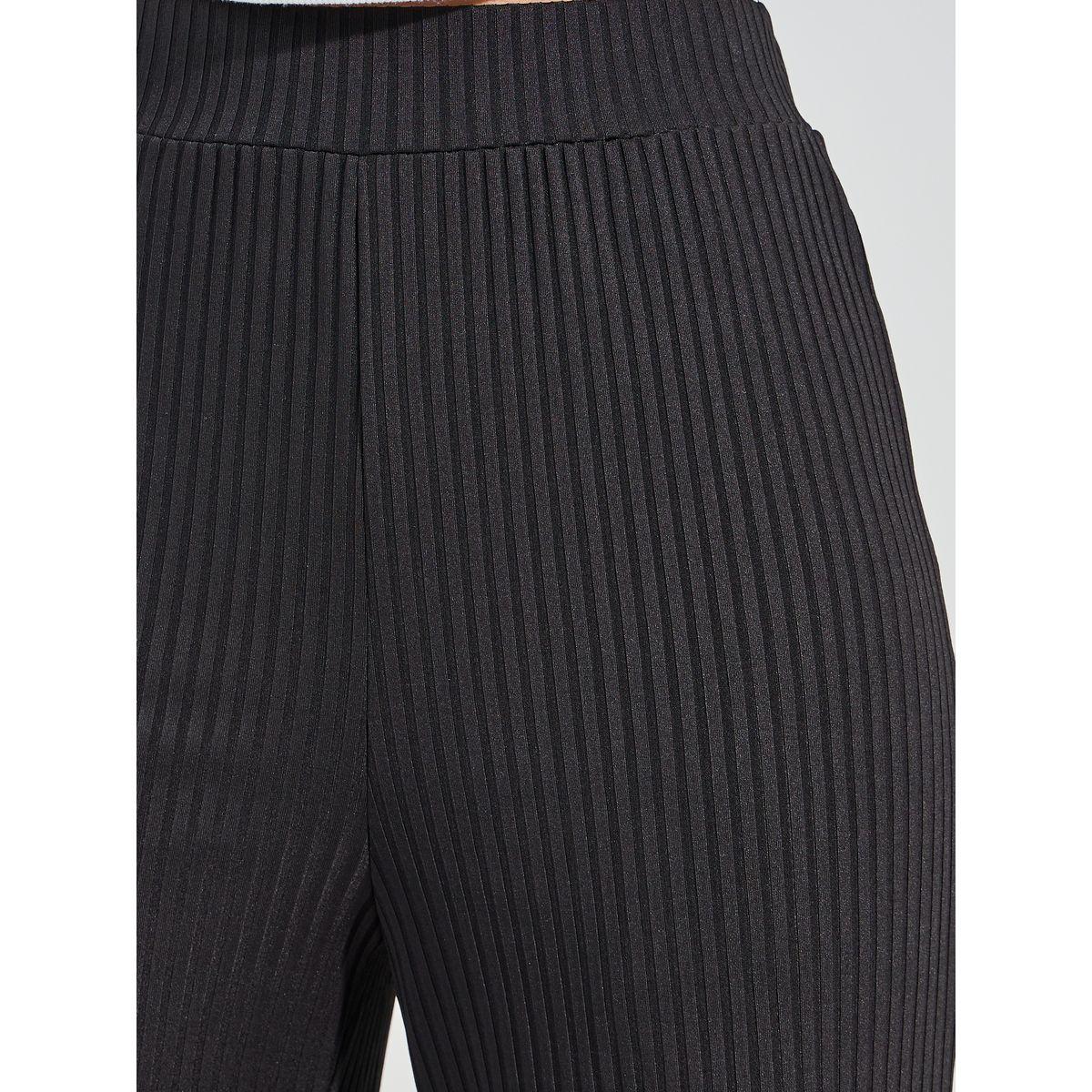 Styli Ribbed Relaxed Fit Full Length Pants-women-clothing-bottoms-trousers-image-3