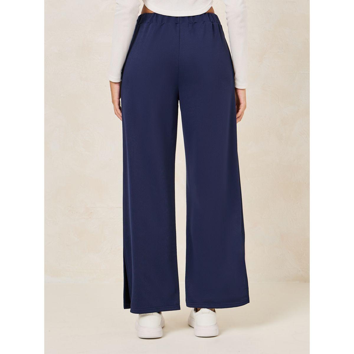 Styli Wide Leg Joggers with Side Seam Slit-women-clothing-bottoms-joggers-image-4