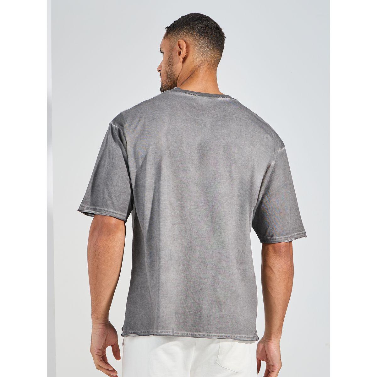 تيشيرت فضفاض بياقة دائرية واكمام قصيرة-men-clothing-tshirtsandpolos-tshirts-image-4