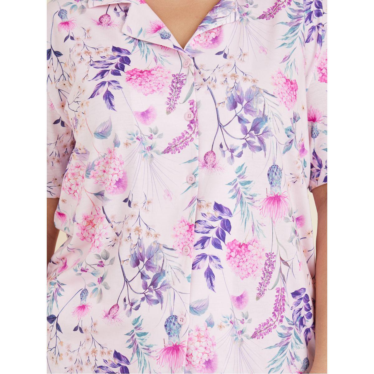 طقم من بنطال بيجاما مع بلوزة بمقاس كبير-women-clothing-nightwear-pyjamas-longsets-image-4