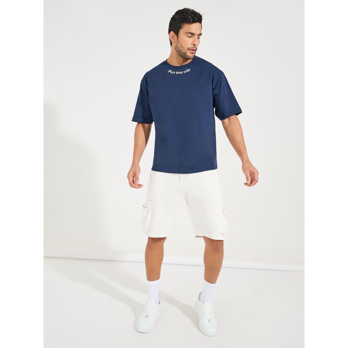 Styli Minimal Print Oversized Compact Jersey T-Shirt-men-clothing-tshirtsandpolos-tshirts-image-2