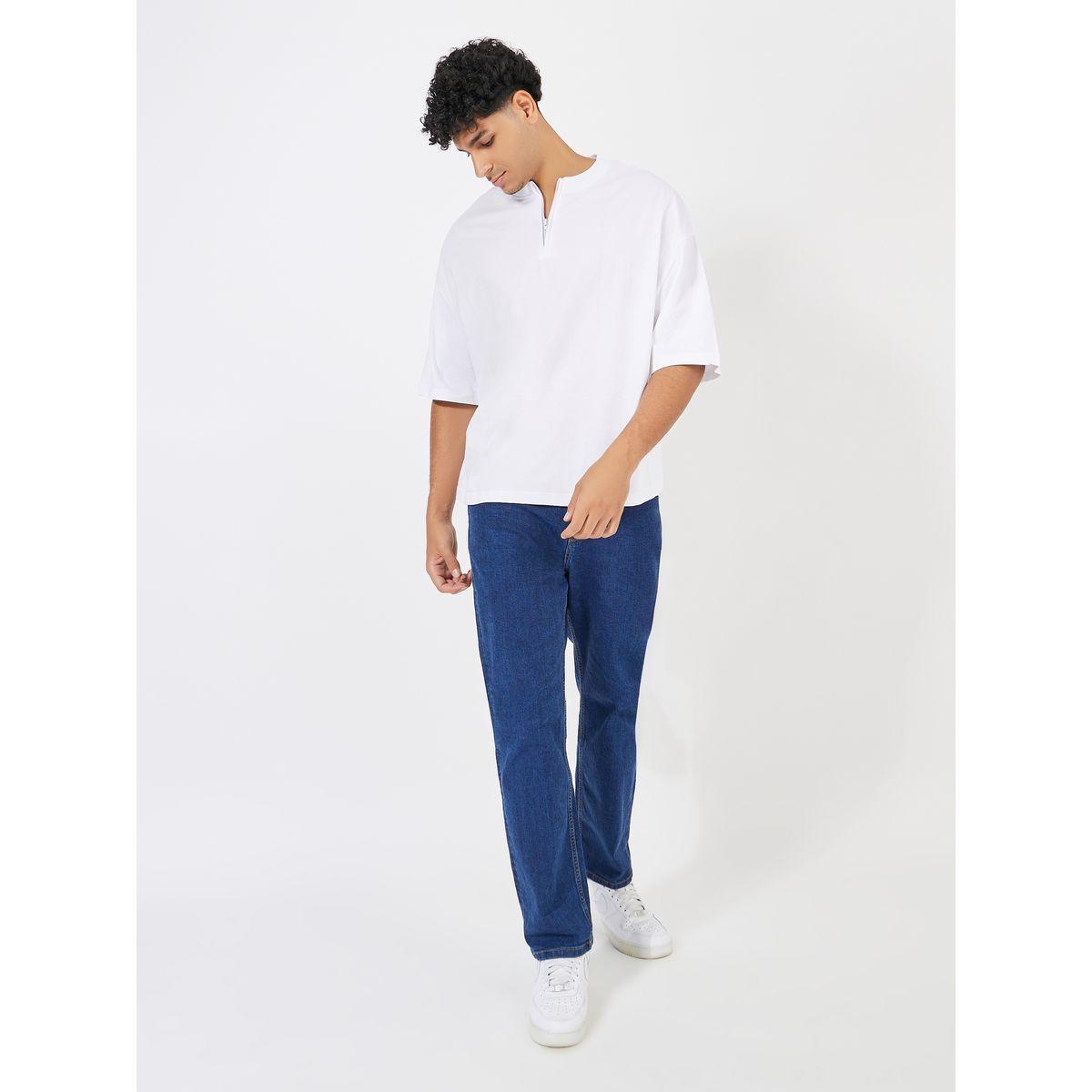 Styli Boxy Fit Henley T-Shirt with Zip Detail-men-clothing-tshirtsandpolos-tshirts-image-2