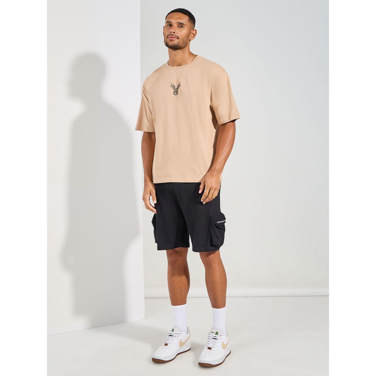 تيشيرت جيرسيه فضفاض مطبع بطبعة ناعمة-men-clothing-tshirtsandpolos-tshirts-image-2