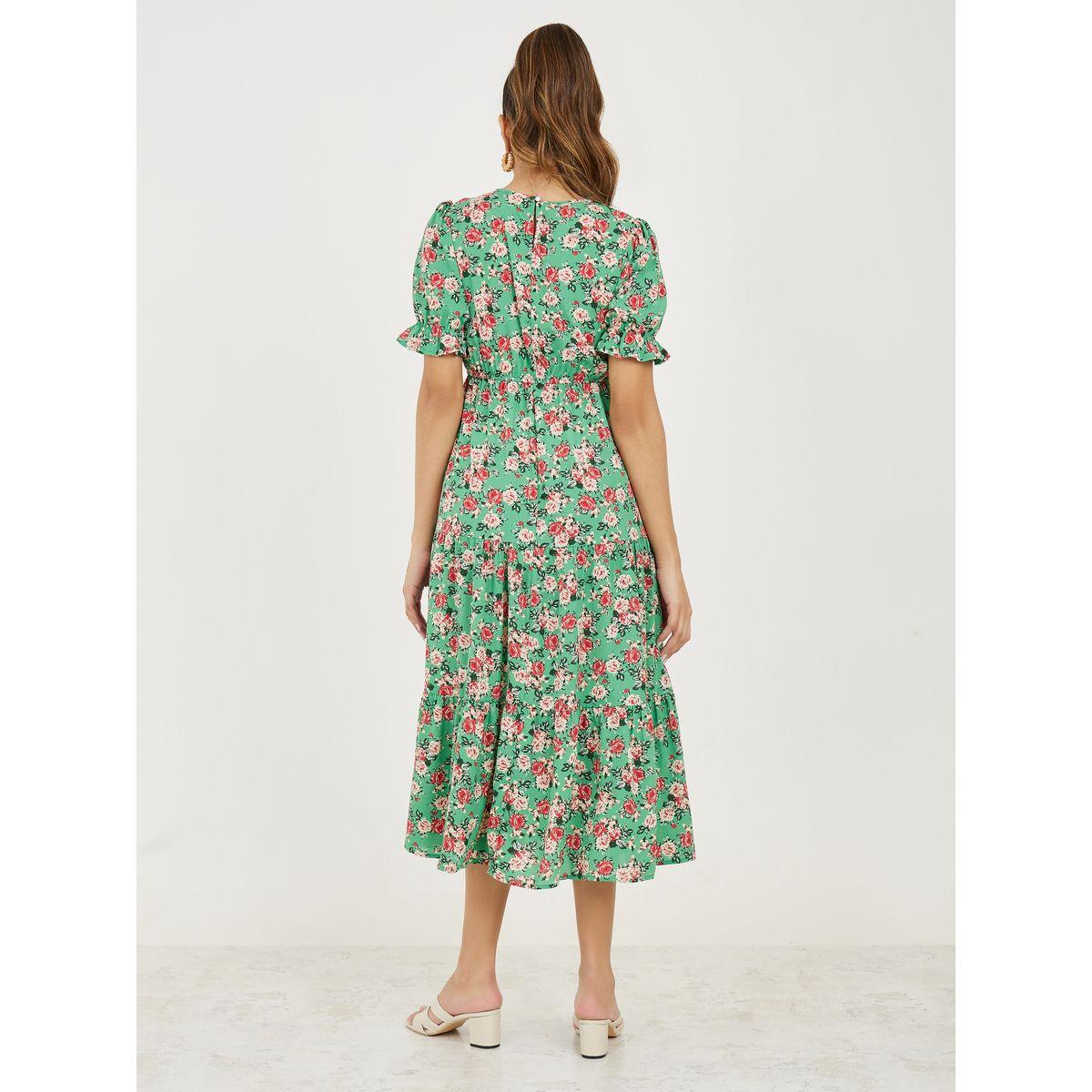 فستان ميدي مطبع بالكامل بزهور-women-clothing-dresses-image-4