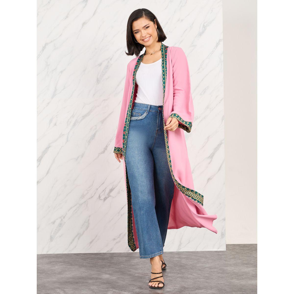 Styli Bohemian Printed Border Midi Kimono-women-clothing-shirtsandblouses-shirts-image-1