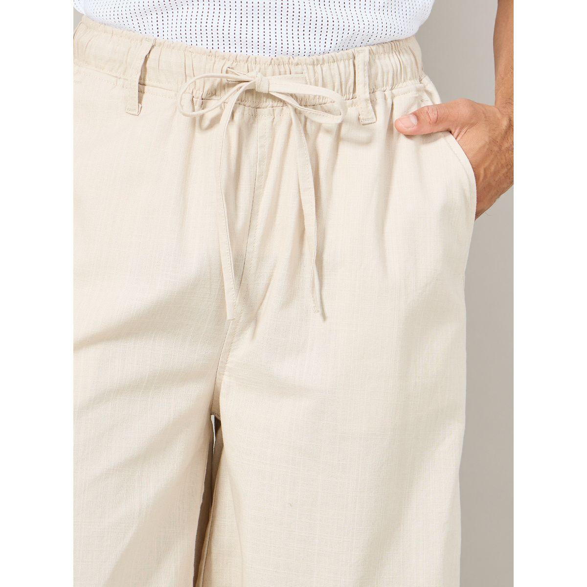 بنطال قطن بارجل واسعة واربطة خصر-men-clothing-bottoms-trousersandchinos-trousers-image-3