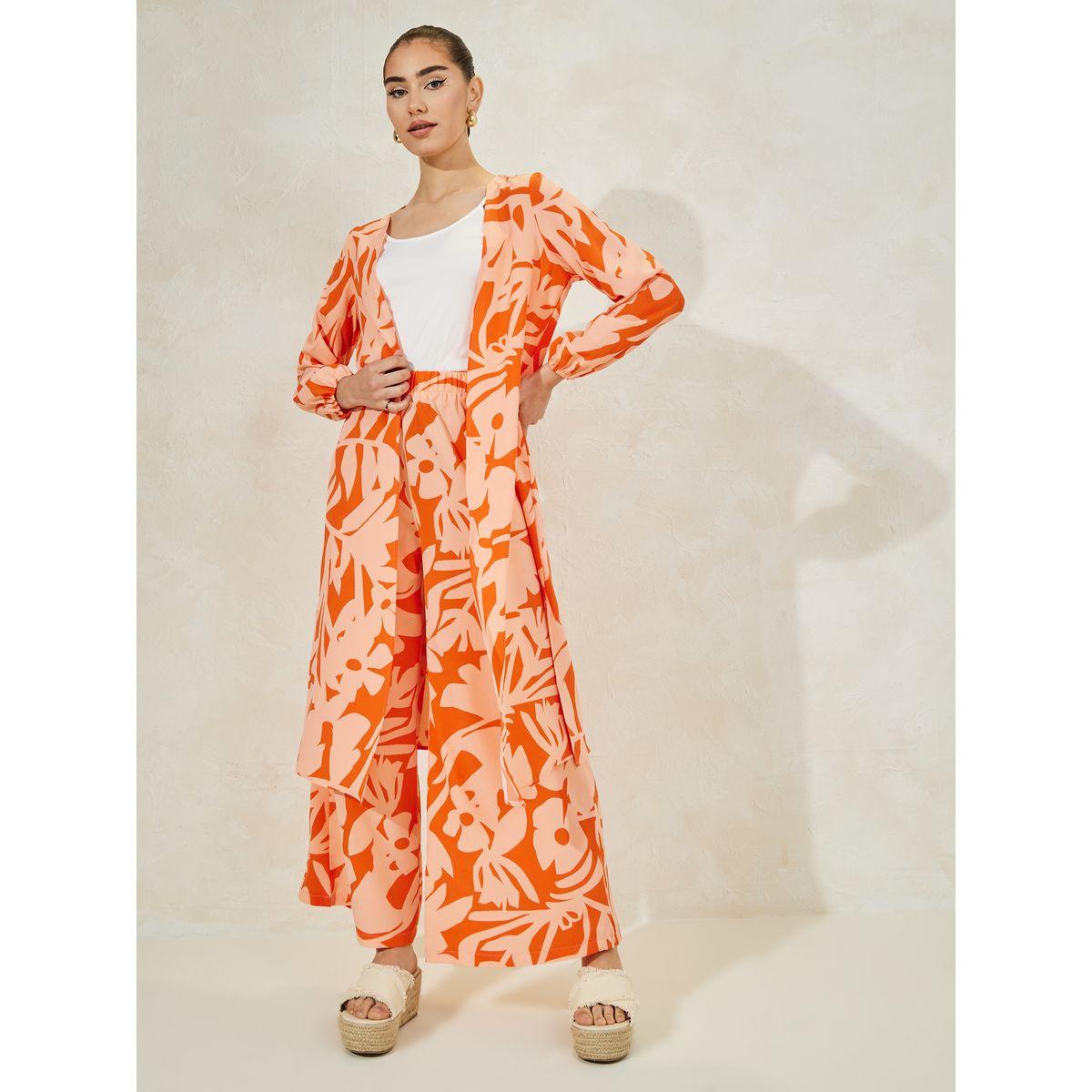 Styli 3 Piece Printed Kimono with Cami & Pants Co-Ord Set-women-clothing-coordsets-image-1