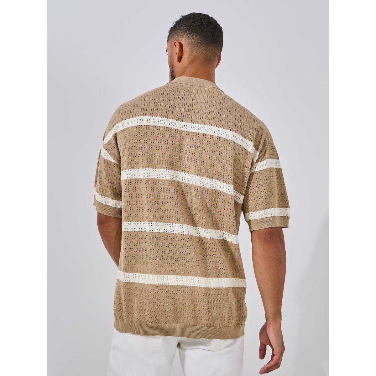 Styli Limited Premium Cotton Striped Knit Oversized Shirt-men-clothing-shirts-image-5