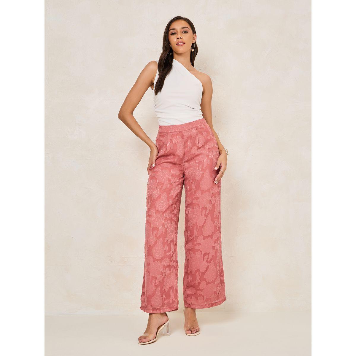 Styli Floral Woven Straight Fit Pants-women-clothing-bottoms-trousers-image-2