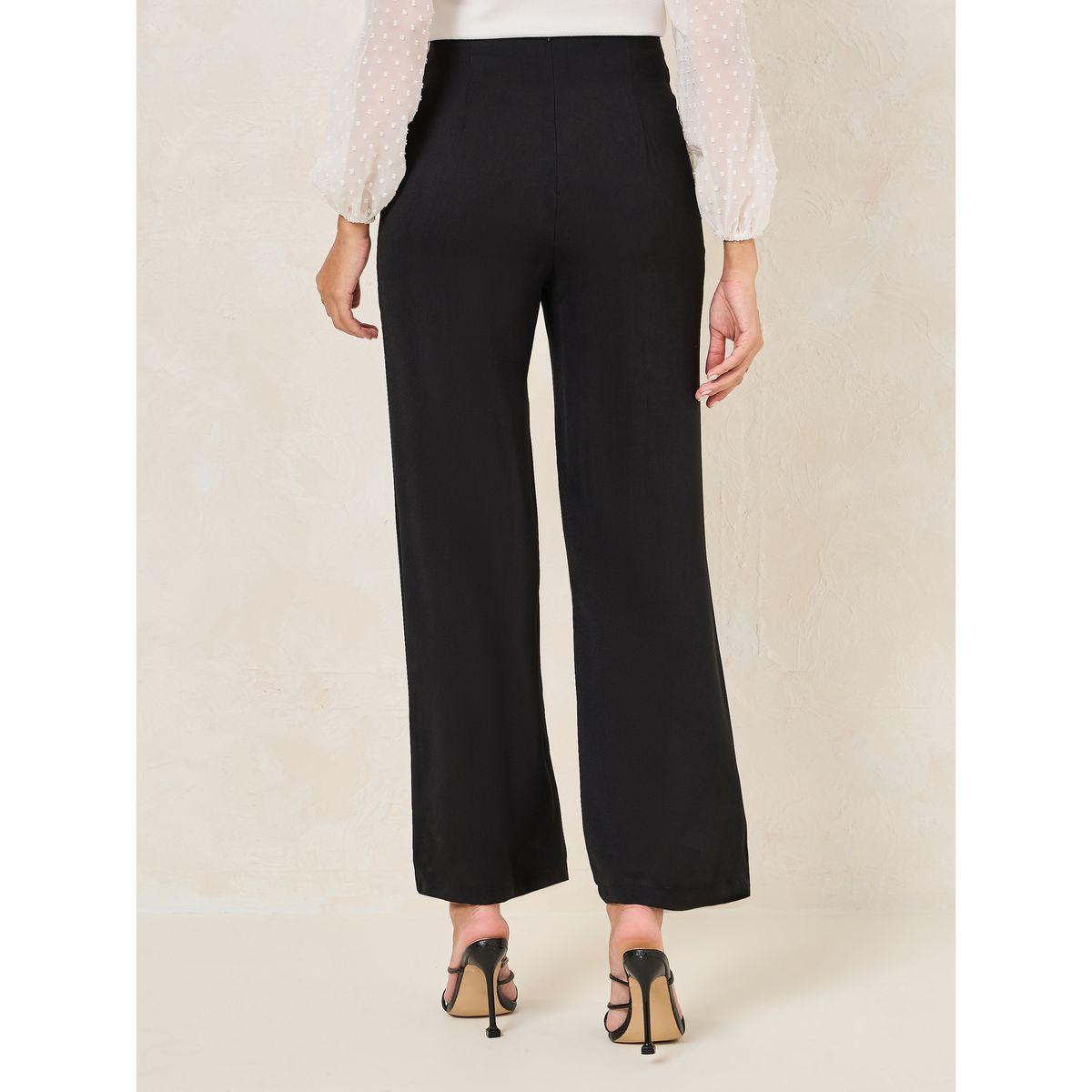 بنطال بارجل واسعة وخصر عالي مع ازرار-women-clothing-bottoms-trousers-image-4