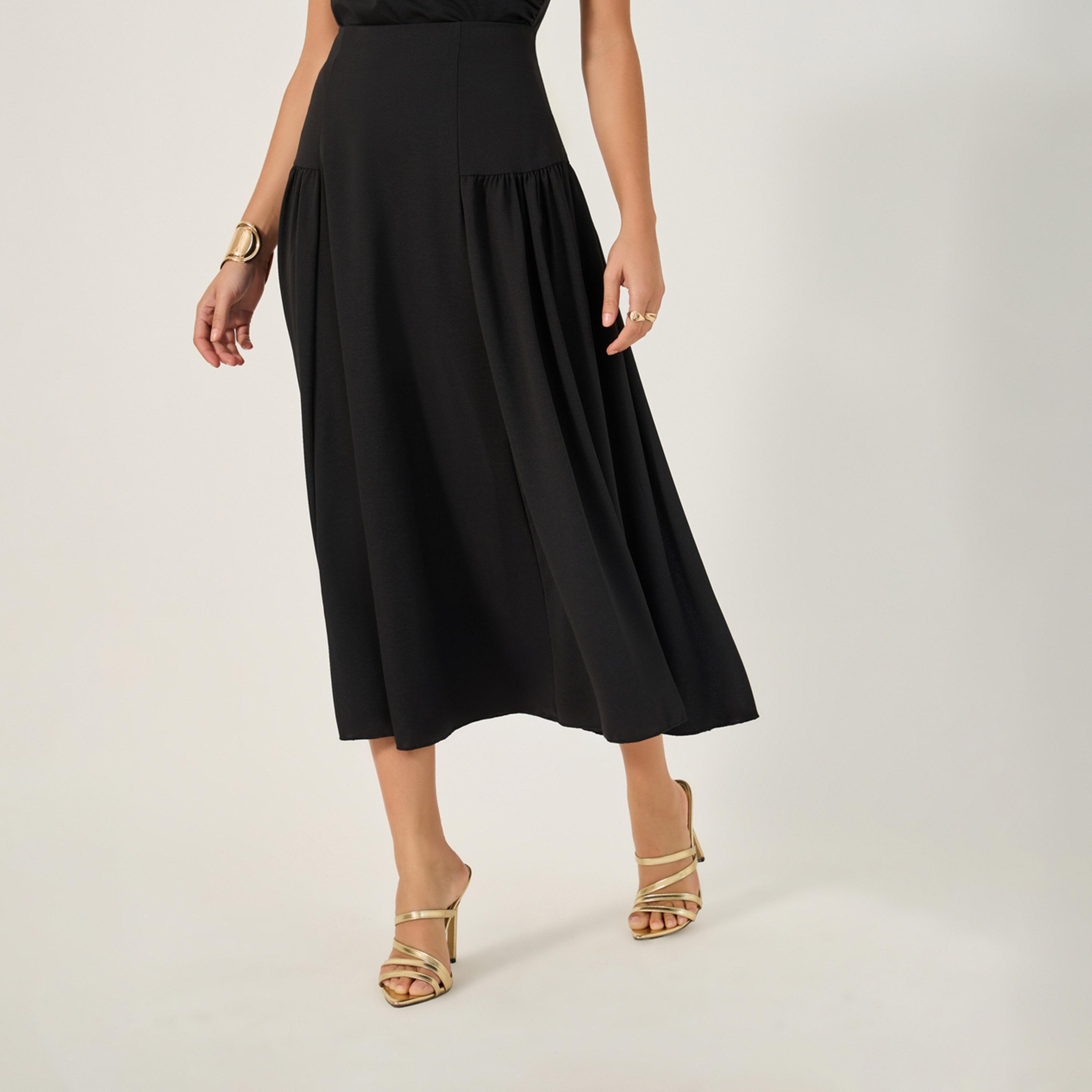 ستايلي - تنورة ميدي بقصة A وحزام خصر عريض-women-clothing-bottoms-skirts-image-2
