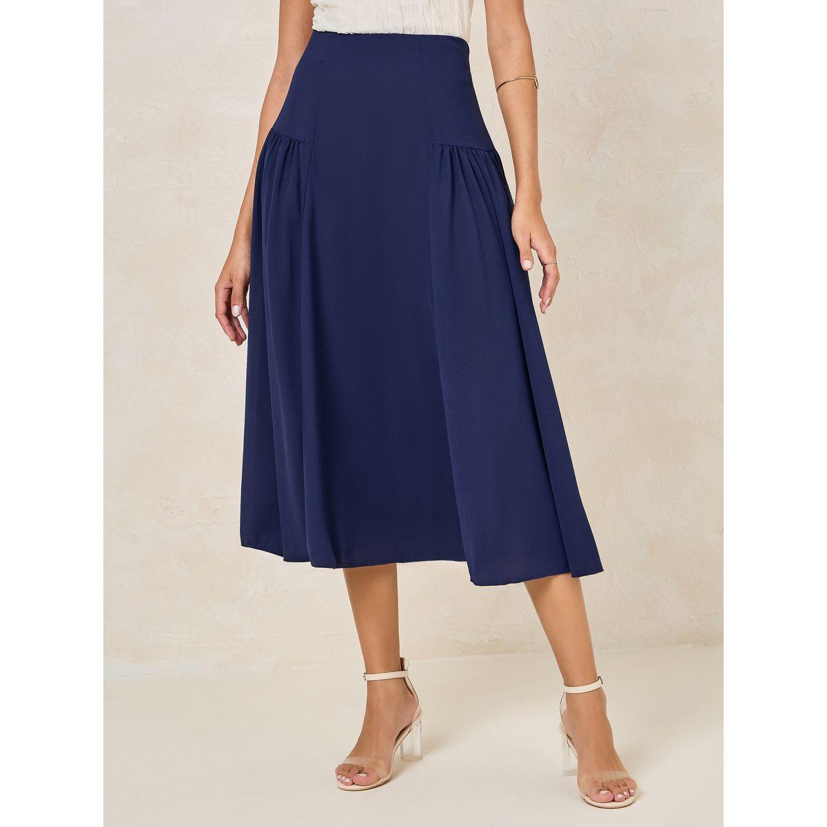 تنورة ميدي بحافة واسعة وخصر عريض-women-clothing-bottoms-skirts-image-1