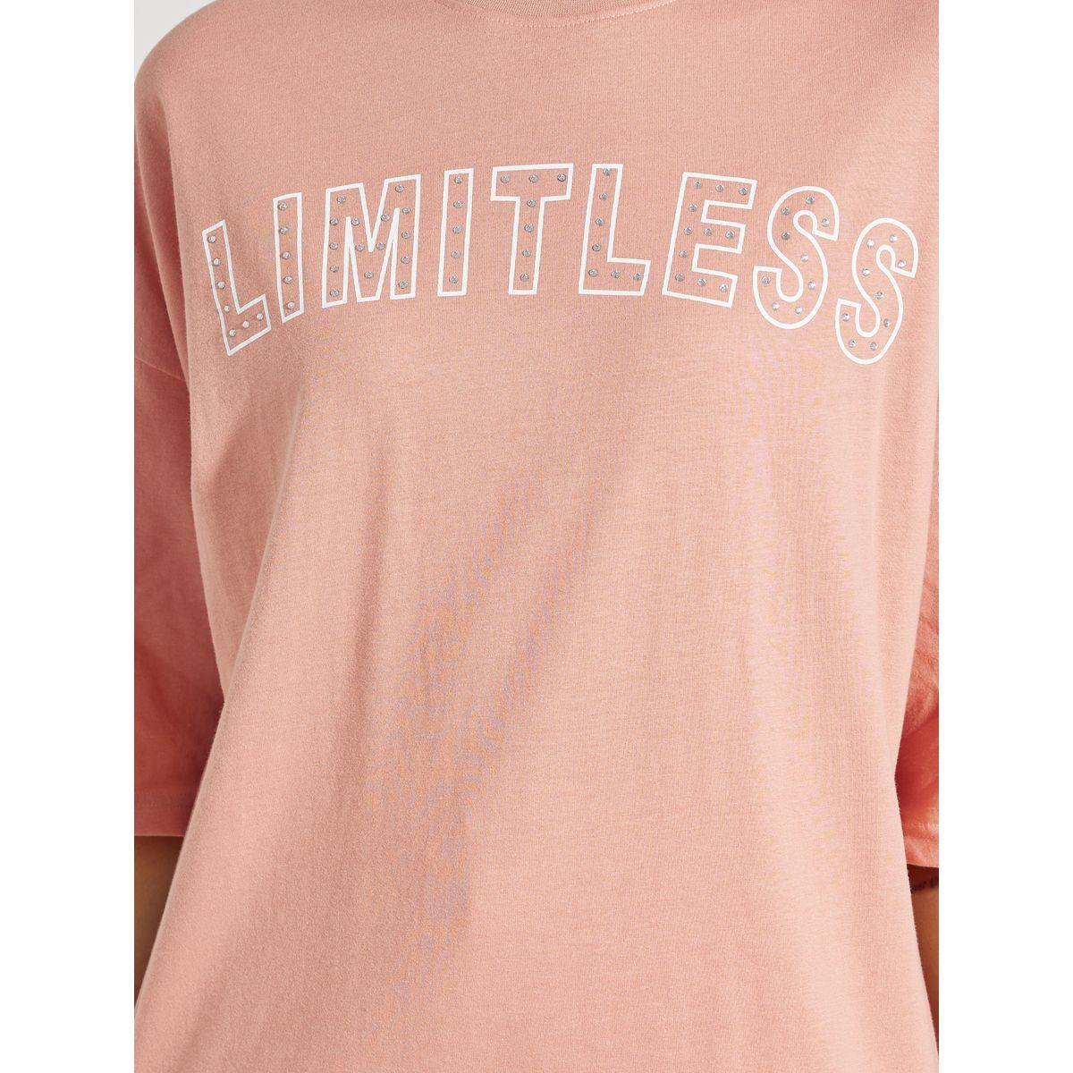 Styli Oversized Dropped Shoulder Limitless Rhinestone Slogan T-Shirt-women-clothing-tshirts-image-5