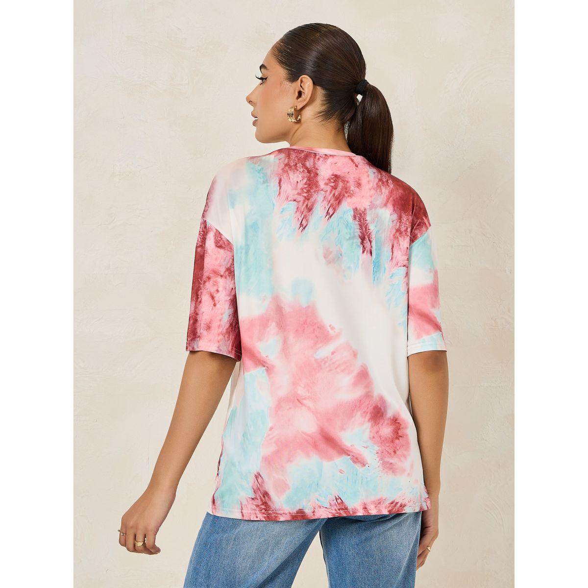 Styli Oversized Tie-Dye Round Neck Longline T-Shirt-women-clothing-tshirts-image-4