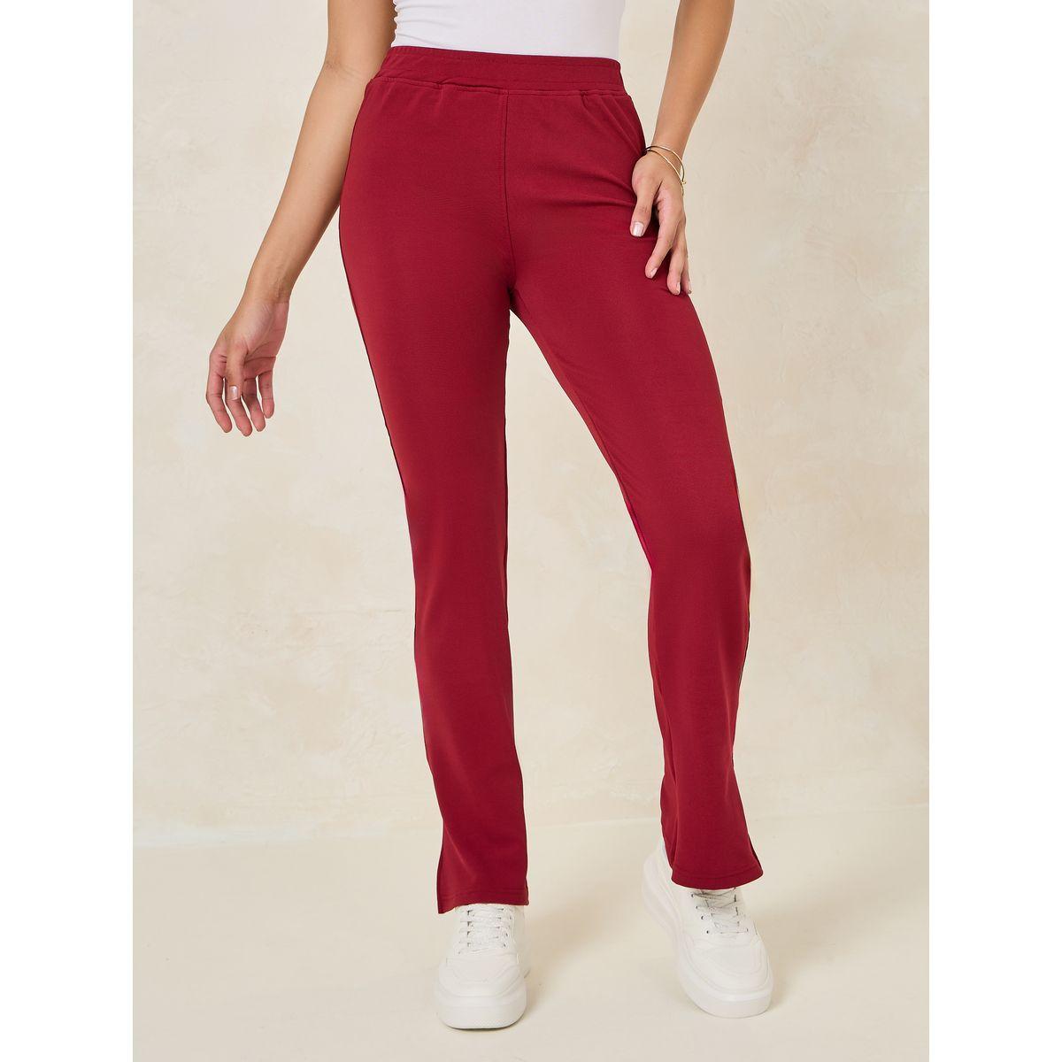 ليقنز محبوك بقصة مستقيمة وشق جانبي-women-clothing-bottoms-leggings-image-1