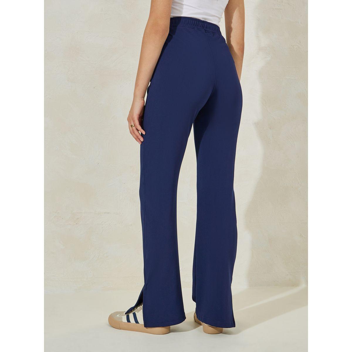 Styli Straight Fit Knit Leggings with Side Slit-women-clothing-bottoms-leggings-image-4